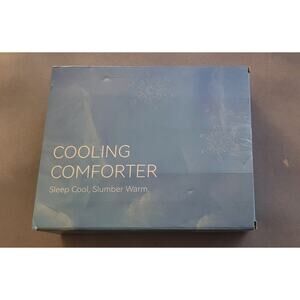 COOLING COMFORTER Dark gray/Light Gray Washable Comforter--King size 104"X90"